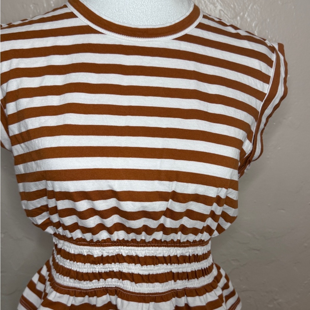 Veronica Beard Buchanan Striped Sleeveless Tee - Picture 8 of 8